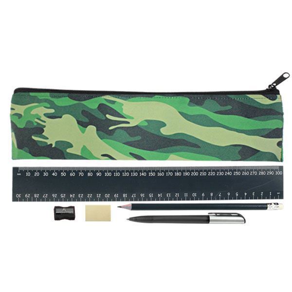 Camo Stationery Set 30cm With 1 Col, PENC161