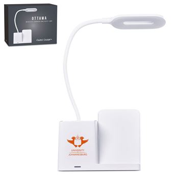 Swiss Cougar Ottawa Wireless Charger And Desk Lamp, MT-SC-417-B