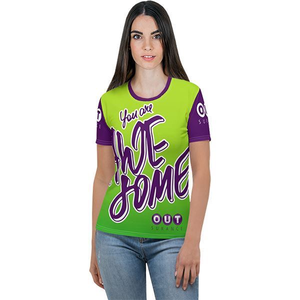 Ladies Feel Good Crew Neck T-Shirt With FC, APPF112