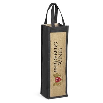 Bordeaux Jute Wine Tote, LS-6505