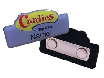 Custom Name Badge - Magnet Clip, NAME-M_Custom