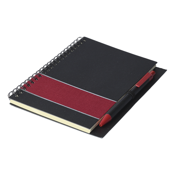 Coloured Stripe Notebook With Pen, BF0052