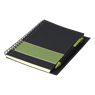 Coloured Stripe Notebook With Pen, BF0052