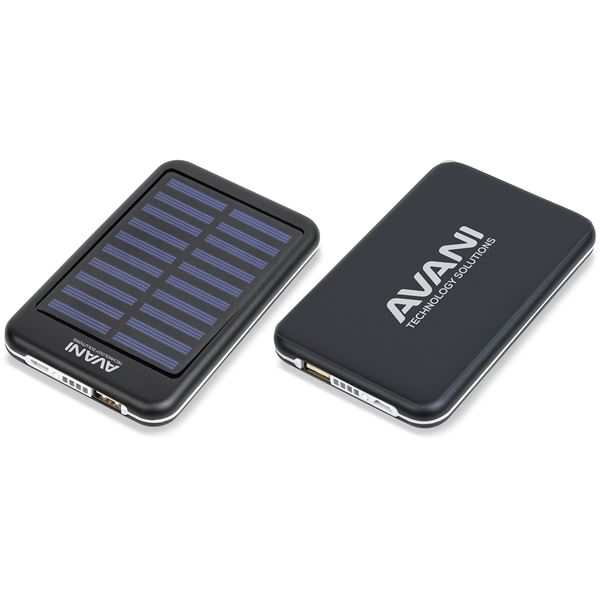 Eclipse Solar Power Bank - 5000mAh, TECH-5210