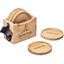 Okiyo Kanpai Bamboo Coaster & Bottle Opener Set, HL-OK-141-B