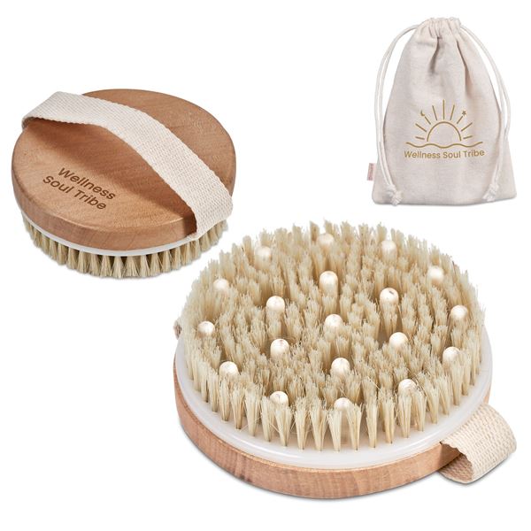 Eva & Elm Aura Bath Massage & Exfoliate Brush, GF-EE-1116-B