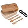 Kooshty Natura Plus Bamboo Fibre Lunch Box Set, GF-KS-1138-B