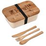 Kooshty Natura Plus Bamboo Fibre Lunch Box Set, GF-KS-1138-B