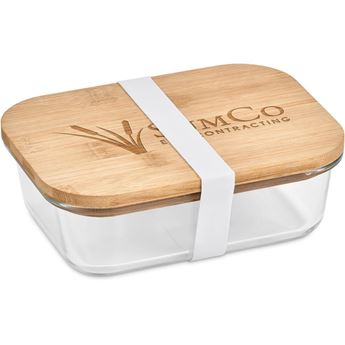 Okiyo Moshi Glass & Bamboo Lunch Box,CL-OK-107-B 