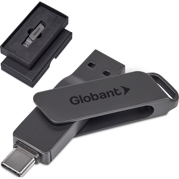 Alex Varga Atraxia Dual Flash Drive – 64GB, MT-AV-438-B