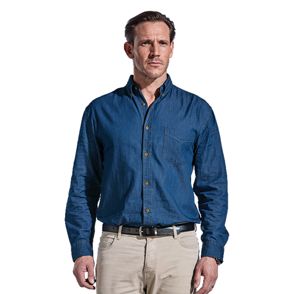 Denver Denim Shirt Long Sleeve Mens, LLO-DE