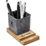 Okiyo Kyadi Recycled PET & Bamboo Desk Caddy Phone Stand, MT-OK-428-B