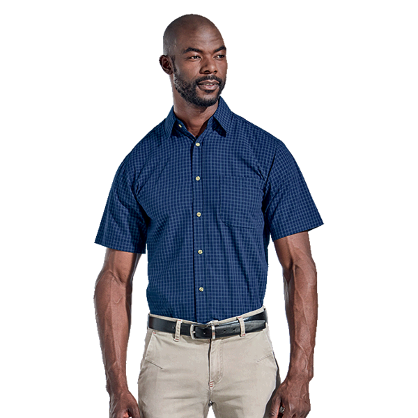 Pioneer Check Lounge Short Sleeve Mens, LO-PI