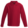 175g Pique Knit Long Sleeve Golfer Kiddies, LLAS-175K