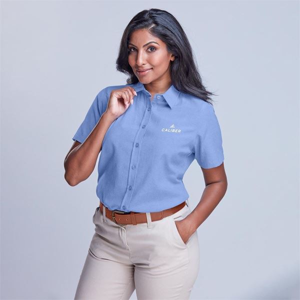 Ladies Short Sleeve Oxford Shirt, CW-UB-184-A