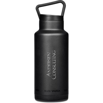 Alex Varga Barbella Stainless Steel Vacuum Water Bottle - 1 Litre, DR-AV-231-B