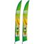 Legend 4m Arcfin Flying Banner (Set Of 2), DISPLAY-7024