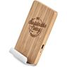 Okiyo Hakka Bamboo & Recycled Aluminium Wireless Charging Phone Stand, MT-OK-486-B