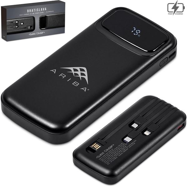 Swiss Cougar Bratislava Fast Charge 22.5W Power Bank - 10,000mAh, MT-SC-488-B