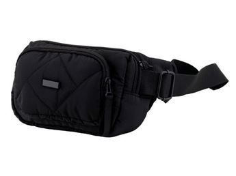 Quilted Double Pocket Moon Bag, P2710B