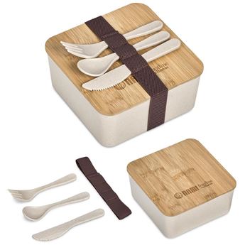 Okiyo Wani Wheat Straw & Bamboo Lunch Box, CL-OK-123-B
