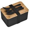 Okiyo Pasuta Recycled Plastic & Bamboo Lunch Box, CL-OK-125-B