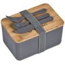 Okiyo Pasuta Recycled Plastic & Bamboo Lunch Box, CL-OK-125-B