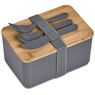 Okiyo Pasuta Recycled Plastic & Bamboo Lunch Box, CL-OK-125-B