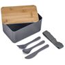 Okiyo Pasuta Recycled Plastic & Bamboo Lunch Box, CL-OK-125-B