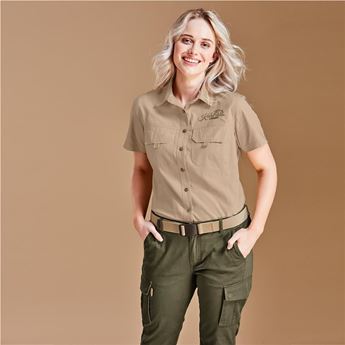 Ladies Short Sleeve Mawenzi Twill Shirt, CW-UT-206-A