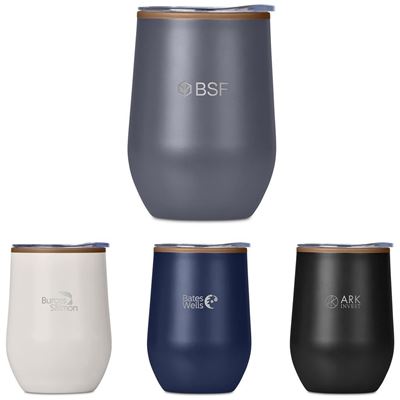 Serendipio Ovolo Stainless Steel & Plastic Double-Wall Tumbler – 350ml, DR-SD-300-B