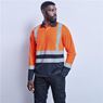 Long Sleeve Surveyor Two-Tone Hi-Viz Golf Shirt, GS-AL-293-A