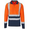 Long Sleeve Surveyor Two-Tone Hi-Viz Golf Shirt, GS-AL-293-A