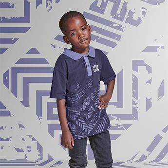 Kiddies Golf Shirt Custom Design, SUB-KG1-DESCUS
