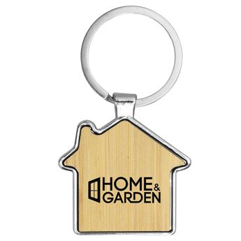 House Metal Bamboo Keyring, KR25211