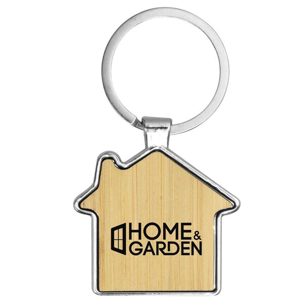 House Metal Bamboo Keyring, KR25211