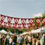 Sublimated Single-Sided Polyester Triangle Bunting 10m, FL-AM-26-D