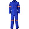 Safety Polycotton Boiler Suit - Reflective Arms & Legs - Orange Tape,  ALT-11082