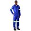 Safety Polycotton Boiler Suit - Reflective Arms Legs & Back - Yellow Tape, ALT-11083