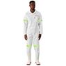 Safety Polycotton Boiler Suit - Reflective Arms Legs & Back - Yellow Tape, ALT-11083