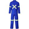 Safety Polycotton Boiler Suit - Reflective Arms Legs & Back - Yellow Tape, ALT-11083