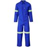 Safety Polycotton Boiler Suit - Reflective Arms Legs & Back - Yellow Tape, ALT-11083