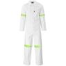 Safety Polycotton Boiler Suit - Reflective Arms Legs & Back - Yellow Tape, ALT-11083