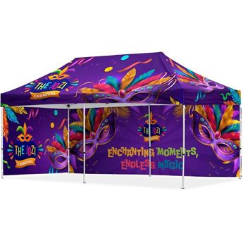 Coated Steel Sublimated Gazebo 6m x 3m - 1 Long Full- Wall Skin - 1 Short Full-Wall Skin, VI-AM-218-D