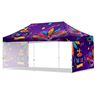 Coated Steel Sublimated Gazebo 6m x 3m - 2 Short Full-Wall Skins,  VI-AM-221-D