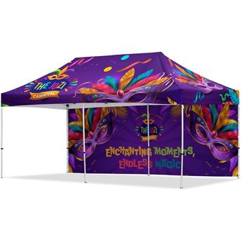 Coated Steel Sublimated Gazebo 6m x 3m - 1 Long Full-Wall Skin, VI-AM-223-D