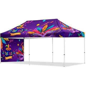 Coated Steel Sublimated Gazebo 6m x 3m - 1 Short Full-Wall Skin, VI-AM-224-D