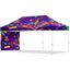 Coated Steel Sublimated Gazebo 6m x 3m - 1 Short Full-Wall Skin, VI-AM-224-D