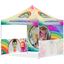 Coated Steel Sublimated Gazebo 3 x 3m - 2 Half-Wall Skins - 1 Full-Wall Skin, VI-AM-226-D