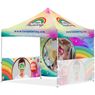 Coated Steel Sublimated Gazebo 3 x 3m - 2 Half-Wall Skins - 1 Full-Wall Skin, VI-AM-226-D